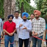MLA Ajitpal Singh Kohli inaugurates footpath built at a cost of Rs 33 lakh
