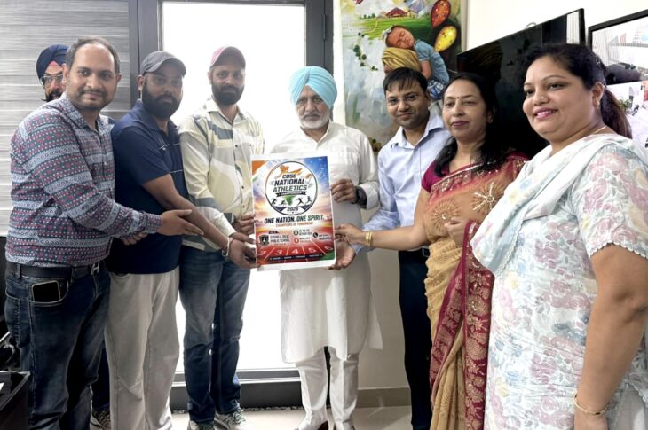 Patiala News:Baltej Singh Pannu releases the calendar of CBSE National Athletics Meet