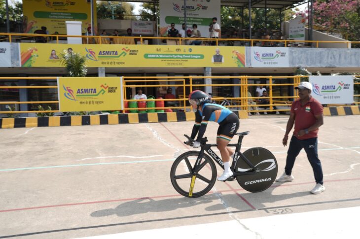 Patiala News:First day of Asmita Women's Cycling Zonal Track League competition successfully completed in Patiala