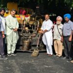 Patiala News:Road construction work in full swing in Ward No. 38 — Harpal Juneja