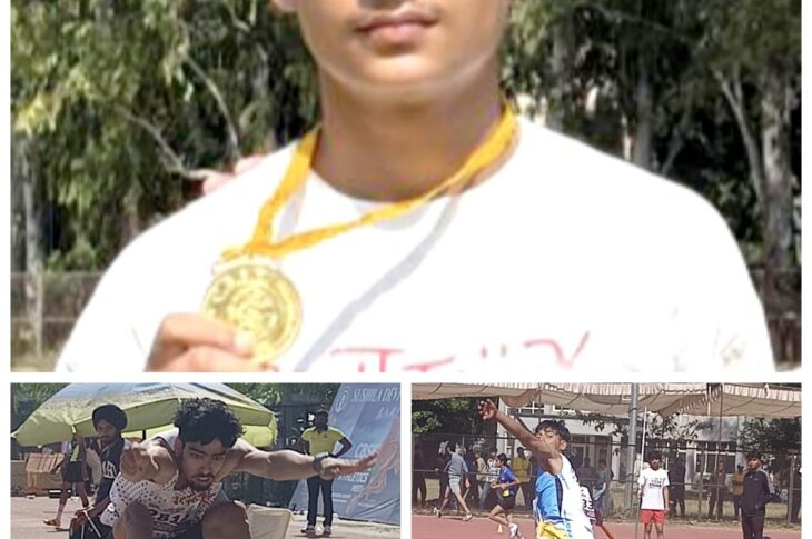 Patiala News:Ekamjot Singh from Patiala wins gold in discus throw at CBSE National Athletics Meet