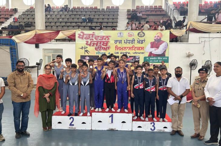 Patiala News:Patiala players performed brilliantly in gymnastics in the Season-4 of Sports Watan Punjab.