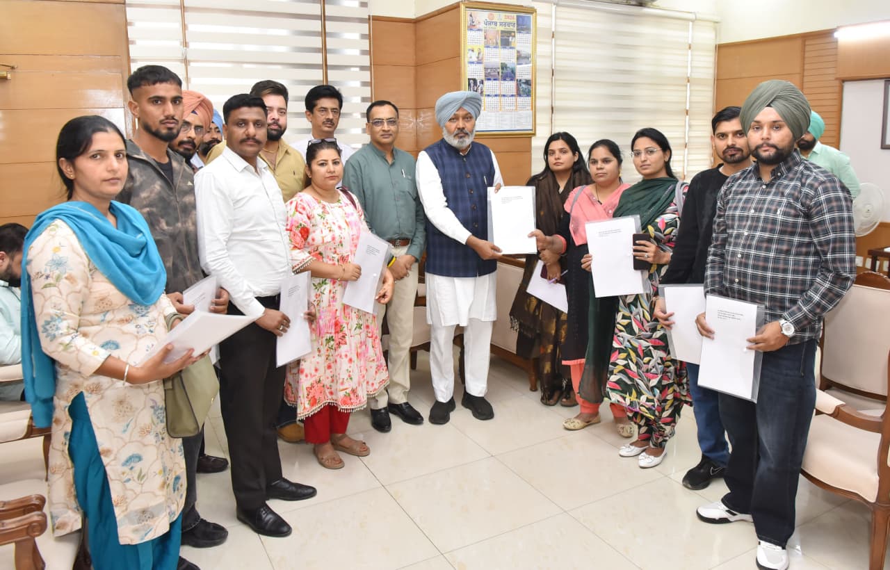 Punjab News:Bhagwant Mann Govt Distributes Appointment Letters to 9 Candidates on Compassionate Grounds in Transport Department