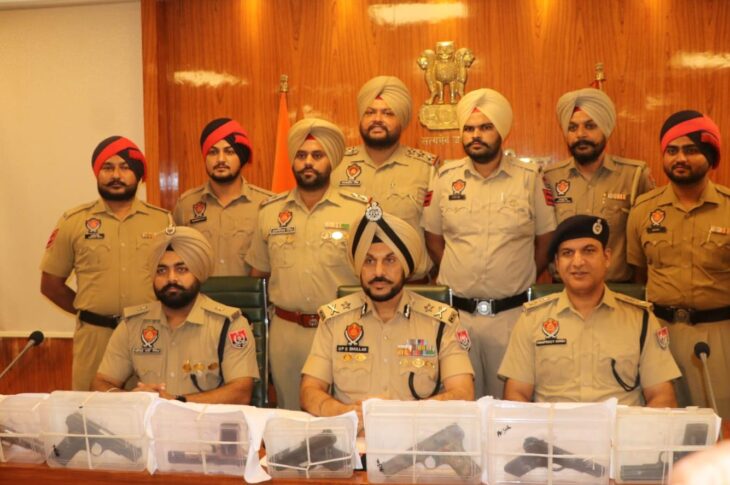 Punjab News:THREE UTTRAKHAND RESIDENTS AMONG FOUR HELD WITH SEVEN SOPHISTICATED PISTOLS