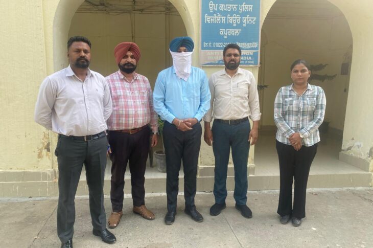 Punjab News:Vigilance Bureau nabs Sub Divisional Engineer red handed accepting bribe of Rs 30,000/-